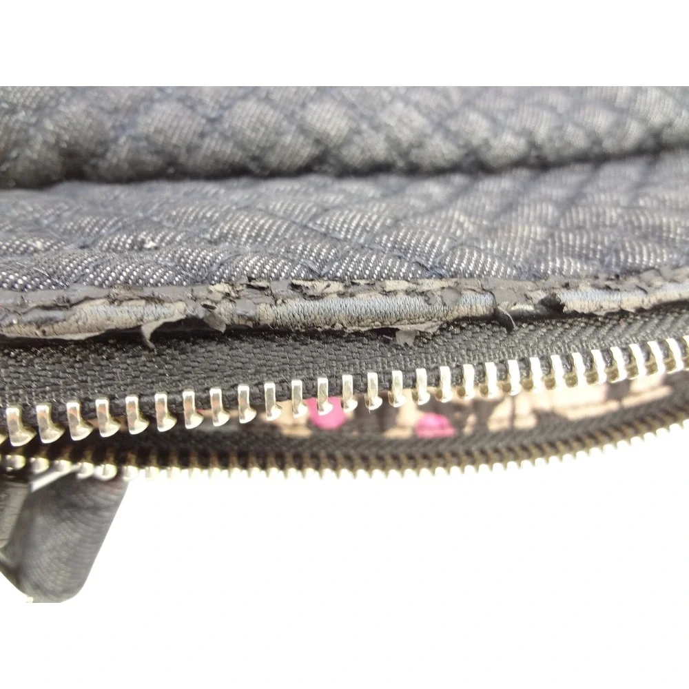 Vera Bradley Quilted Viva la Vera Turnlock‎ Wallet Purple Floral Paisley